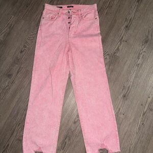 Wild Fable Pink High Rise Jeans Straight Leg